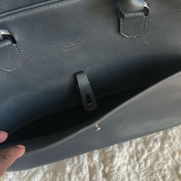 Furla Leather Business Bag Briefcase Blue (unisex) - Picture 6 of 12